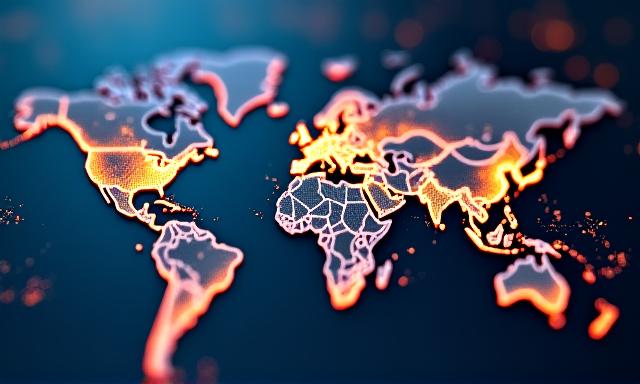 Digital representation of a textile supply chain with data overlays